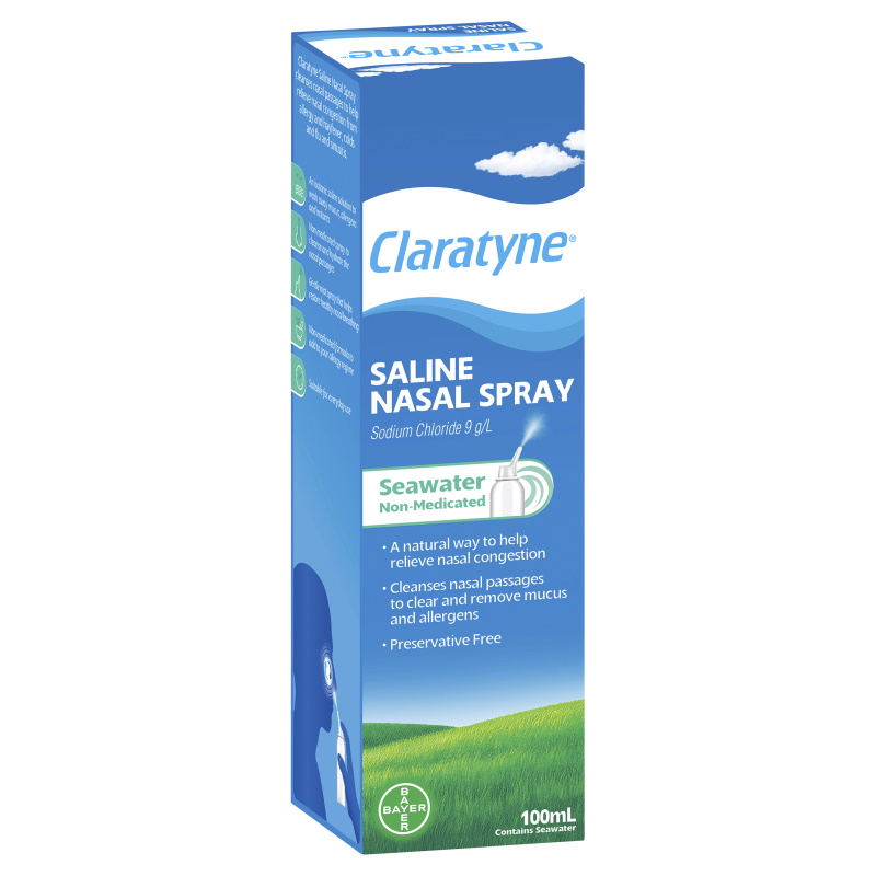 CLARATYNE Saline Nasal Spray 100ml - Choice Pharmacy